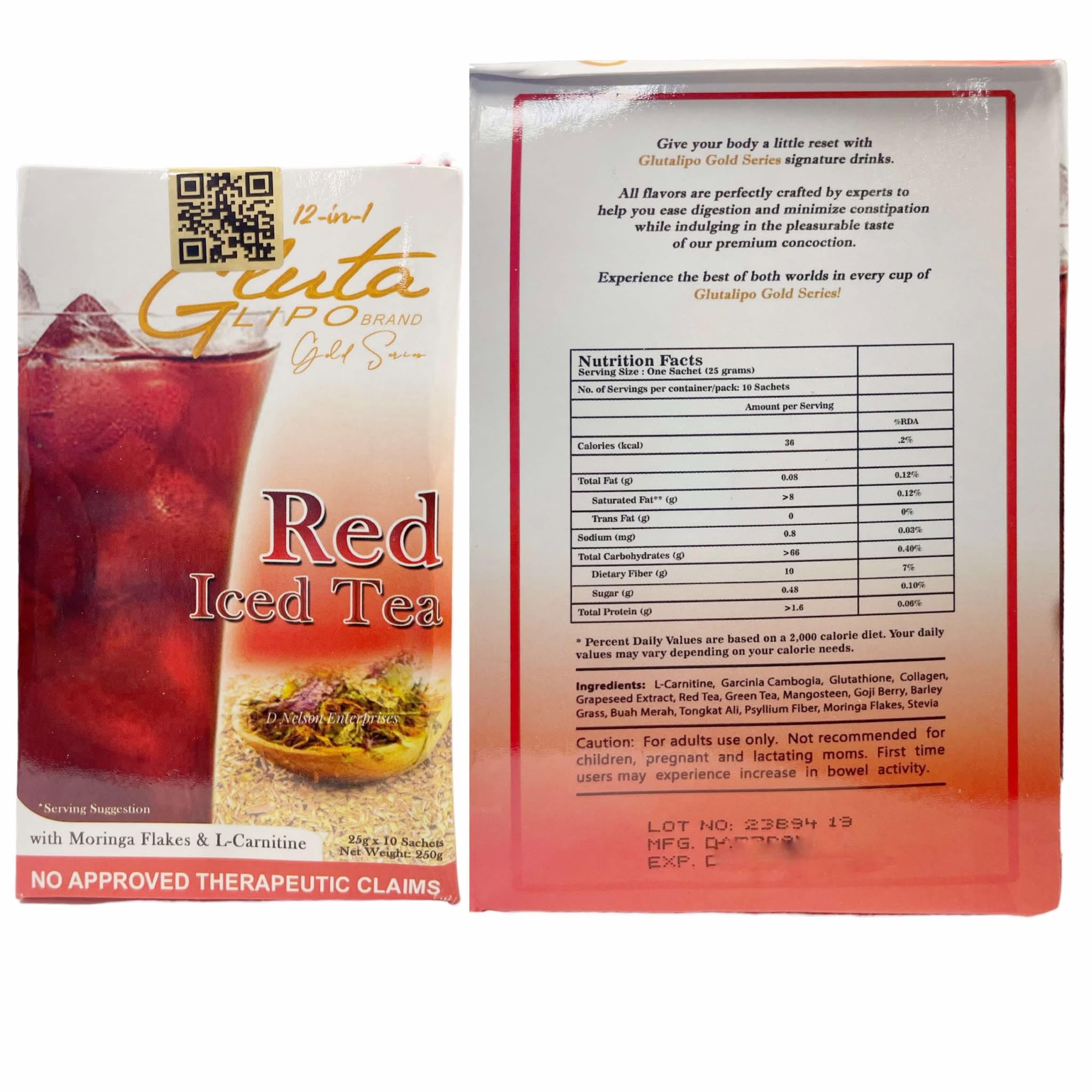 Amazon.com : Glutalipo Gold Series Signature Mix Drinks (2 Boxes